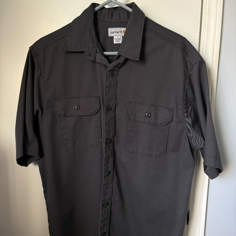 Carhartt Dark Gray Button Down Shirt